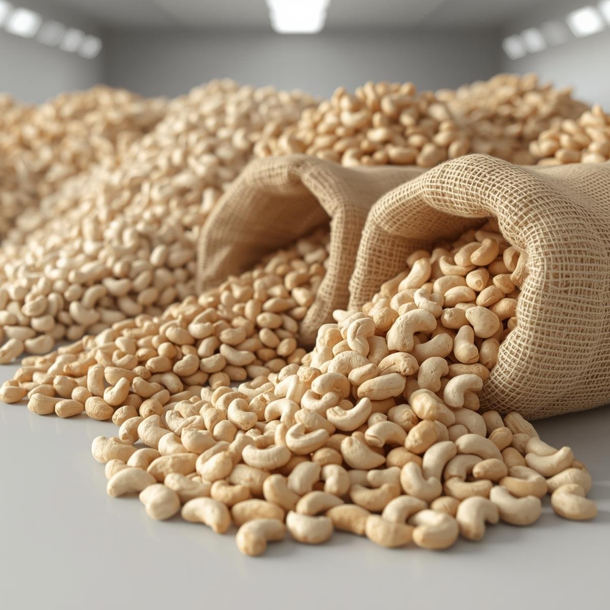 Cashew nut distributors handling bulk cashew nuts for wholesale distribution and export