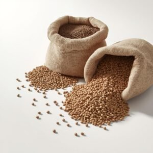 Bulk dried lentils in open sacks for wholesale and export supply