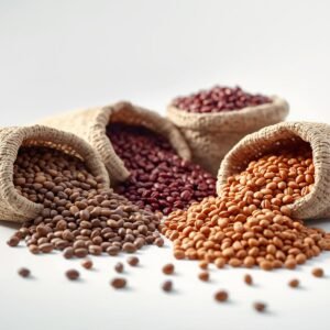 Bulk dried beans in open sacks for wholesale and export supply