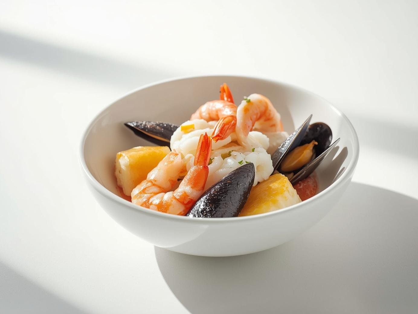 IQF seafood mix in bowl for wholesale and export
