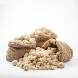 Bulk raw wool fleece in sacks for wholesale and export supply