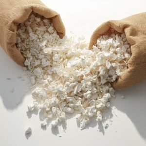 Bulk recycled paper pulp in sacks for industrial use, eco-friendly products, wholesale, and export