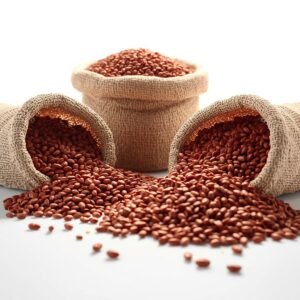 Bulk dried red lentils in open sacks for wholesale and export supply