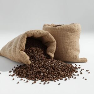 Bulk soil conditioner in sacks for agricultural use, wholesale, and export