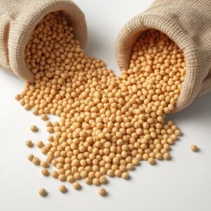 Bulk raw soybeans in open sacks for wholesale and export supply