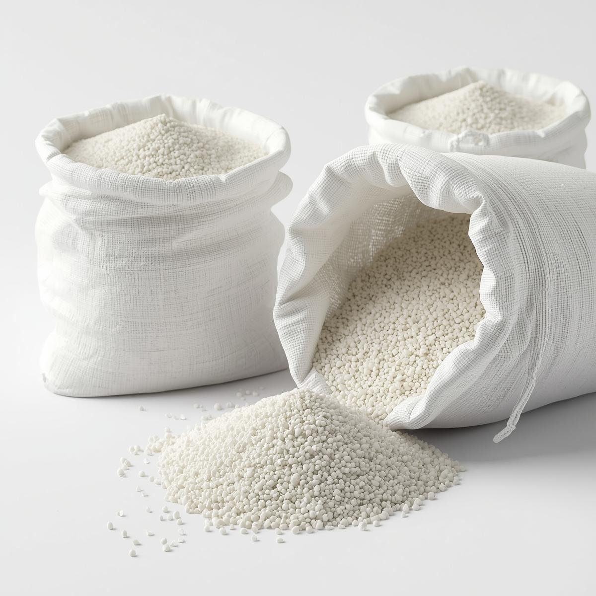 Bulk urea fertilizer granules in sacks for agricultural use, wholesale, and export